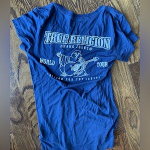 True Religion Blue V-Neck